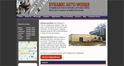 Desktop Screenshot of dynamicautospecialist.com